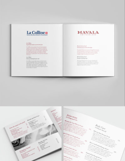 Page portfolio book institut spa brochure piqué dans le pli cnzia graphisme & impression Bassin lémanique, Nyon et Pays de Gex