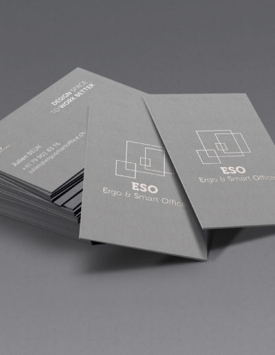 Page portfolio book Ergo Smart Lausanne agencement bureaux logotype cnzia graphisme & impression Bassin lémanique, Nyon et Pays de Gex